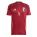 Maglie da calcio Belgio Wout Faes #4 Prima Maglia Europei 2024 Manica Corta